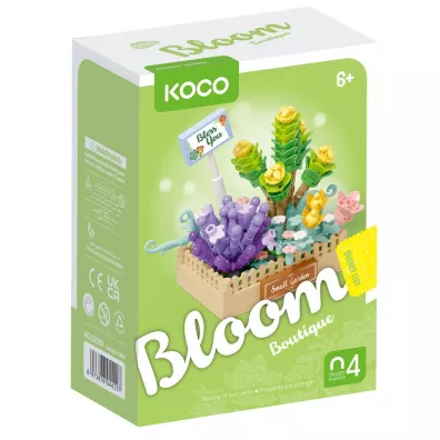 Klocki KOCO sukulenty doniczka zielona 232 element�w