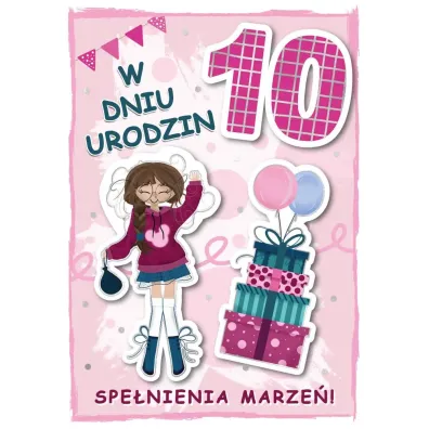 Armin Style KARNET URODZINY 10 B6 Z KOP AS GM-1096 FOL
