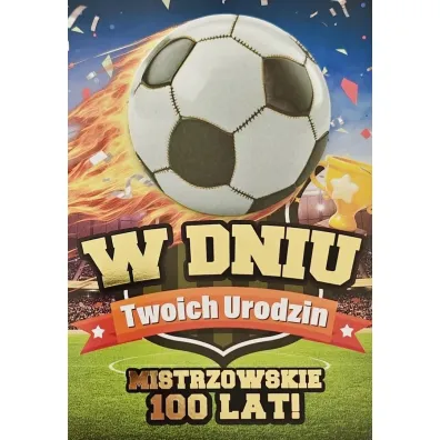 Yeku Karnet Urodziny pi�ka