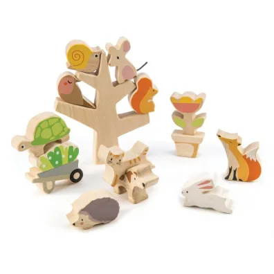 Gra zr�czno�ciowa drewniana przyjaciele ogrodu Tender Leaf Toys