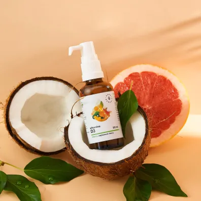 Aura Herbals Witamina D3 2000 IU Vegan - suplement diety 50 ml