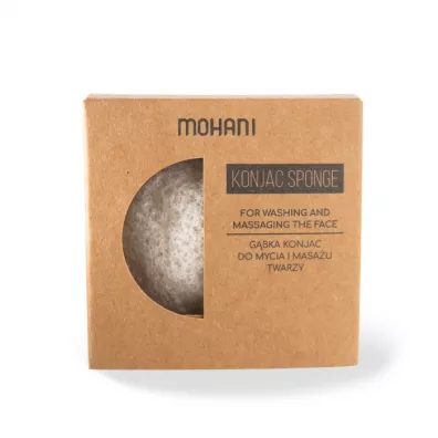 Mohani Naturalna gbka konjac do mycia twarzy