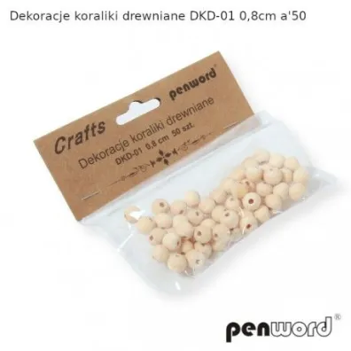 Polsirhurt Dekoracje koraliki drewniane 8mm