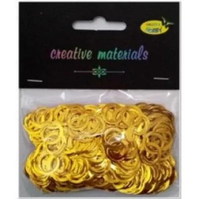 Galeria Hobby Cekiny obr�czki z�ote 15g