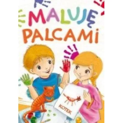 Maluj� palcami. Kotek