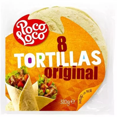 Poco Loco Tortilla pszenna Original 20cm 8 szt.