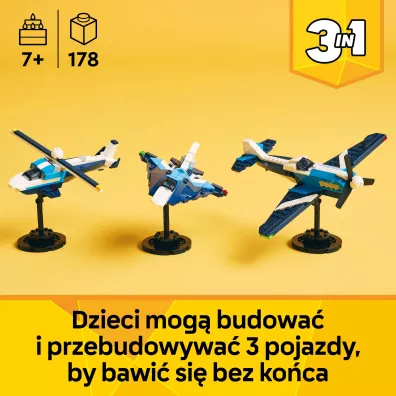 LEGO Creator 3 w 1 Statek powietrzny: samolot wy�cigowy 31160