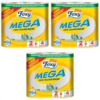 Foxy R�cznik papierowy Mega 2-warstwowy zestaw 3 szt.