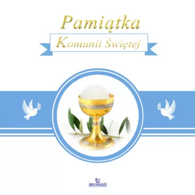 Pami�tka Komunii �wi�tej - niebieska