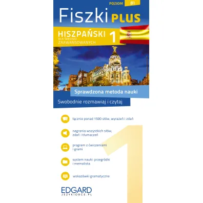 Fiszki plus. Hiszpa�ski dla �rednio zaawansowanych. Poziom B1
