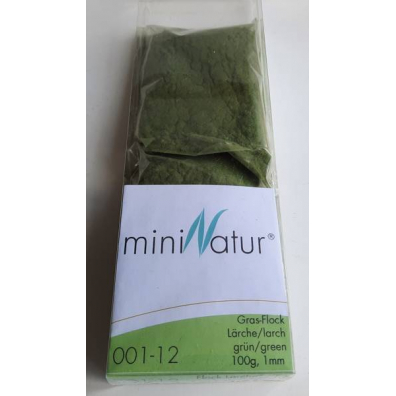 MiniNatur Trawa elektrostatyczna - Zielony letni modrzew 100 g, 1 mm