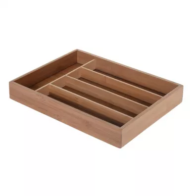 Excellent Houseware Bambusowy organizer na sztuce