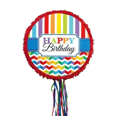 Amscan Piniata Birthday Brights papier/plastik 45x45x8,5cm