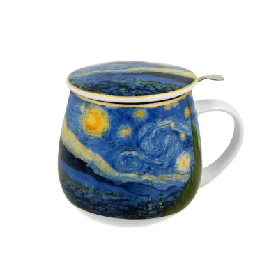 Duo Sp. z o.o. Kubek z zaparzaczem Van Gogh Starry Night 430 ml