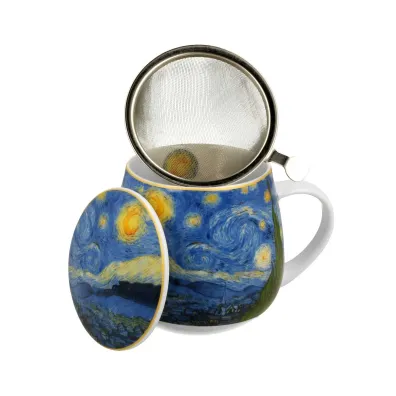 Duo Sp. z o.o. Kubek z zaparzaczem Van Gogh Starry Night 430 ml