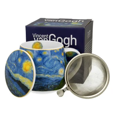 Duo Sp. z o.o. Kubek z zaparzaczem Van Gogh Starry Night 430 ml
