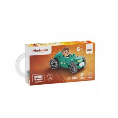 Mini Waffle 50el Cars: Teal Old Timer