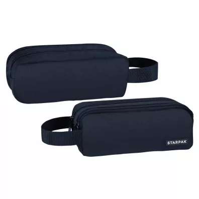 Starpak Pi�rnik saszetka 2 zamki Navy blue