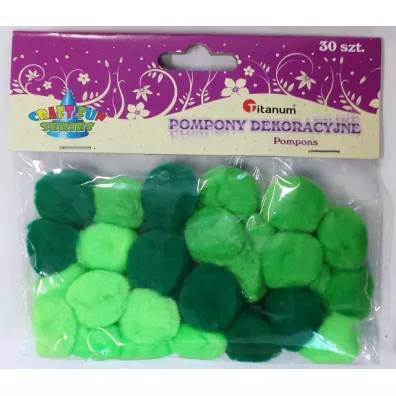 Titanum Pompony zielone 30 szt.