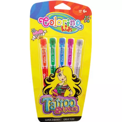 Patio D�ugopisy Colorino Kids gel tattoo 5 szt.