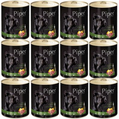 Piper Karma mokra dla psów z dziczyzną Zestaw 12 x 800 g