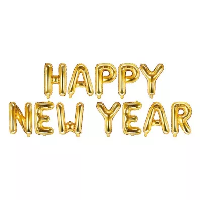 PartyDeco Balon foliowy Happy New Year 422x46 cm