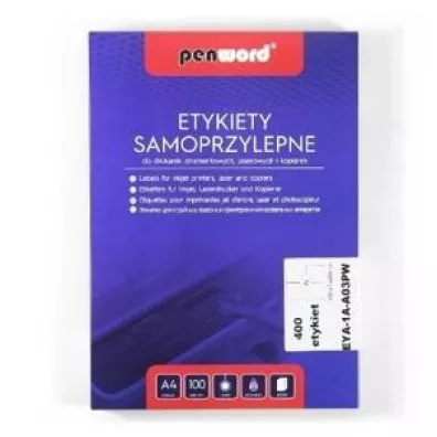 Penword Etykiety samoprzylepne A4 2x210x148mm 40000 szt.