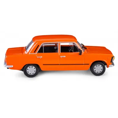 POLSKA KOLEKCJA MOTORYZACJI-Polski Fiat 125p MR POMARA�CZOWY 1 43 Daffi