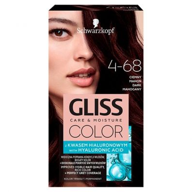 Schwarzkopf Gliss Color krem koloryzujący do włosów 4-68 Ciemny Mahoń