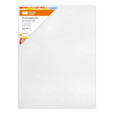 Happy Color Podobrazie bawe�niane impregnowane bia�e 18x24cm, 4mm