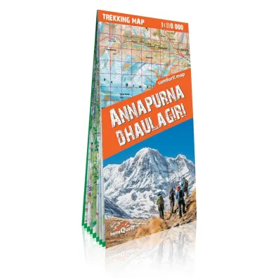 Mapa trekkingowa Annapurna i Dhaulagiri 1:110 000