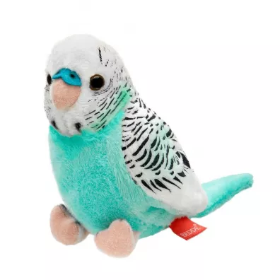 Maskotka ZOO Papuga falista lazurowo-bia�a 13cm Beppe