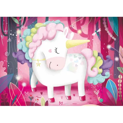 Puzzle 30 el. Jednoro�ce + ksi��ka Wilga Play