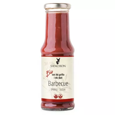 Sanchon Sos barbecue wegaski bezglutenowy 210 ml Bio