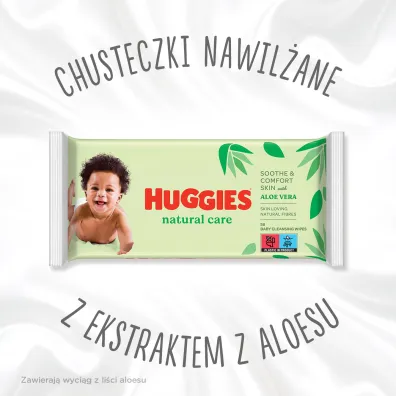 Huggies Chusteczki nawil�ane Natural Care 56 szt.