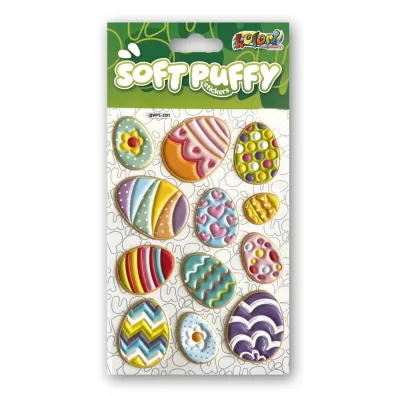 Naklejki Penmate Kolori Puffy SWPE-3205 Wielkanocne jajka