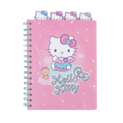 Patio Ko�obrulion A5 100k. w kratk� z g��wkami Hello Kitty pink wz�r 3
