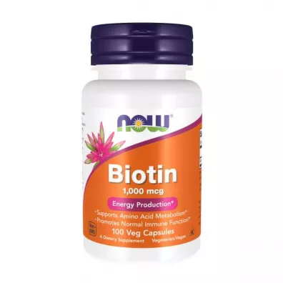 Now Foods Biotyna 1000 mcg suplement diety 100 kaps.
