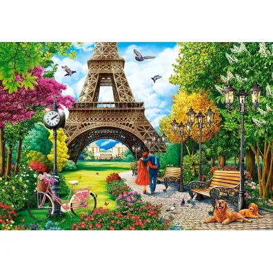 Puzzle 1000 el. Spring in Paris Castorland