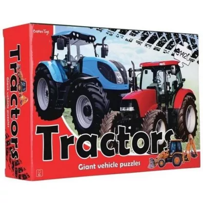 Puzzle podogowe 142 el. Traktory Barbo Toys