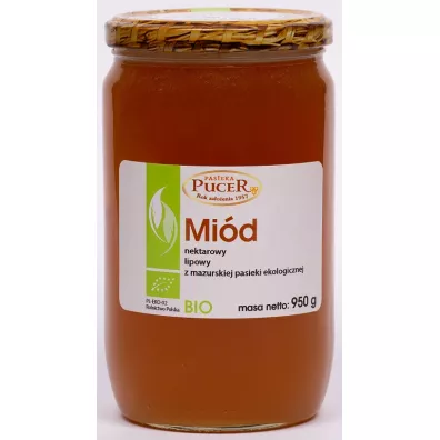 Pasieka Pucer Mi�d nektarowy lipowy 950 g Bio
