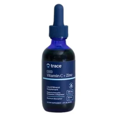 Trace Minerals Vitamin C + Ionic Zinc suplement diety 59 ml