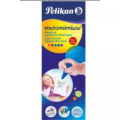 Pelikan Kredki �wiecowe Myszki 6 szt.