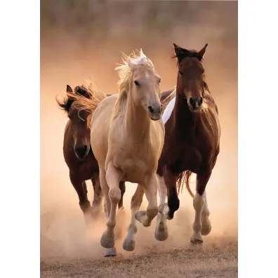 Puzzle 1000 el. Running horses Clementoni