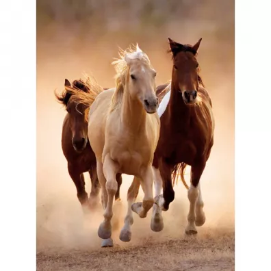 Puzzle 1000 el. Running horses Clementoni