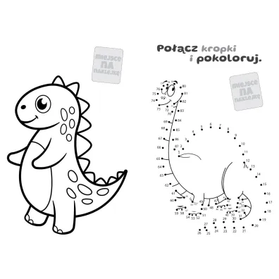 Baw si� i koloruj. Dinozaury
