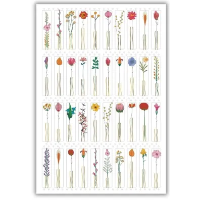 DaVinci Karnet 12x18cm + koperta Kwiaty z �odyg�