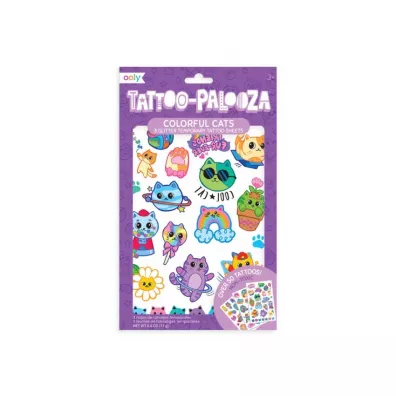 Tatuae zmywalne Tattoo Palooza - Brokatowe Koty Ooly