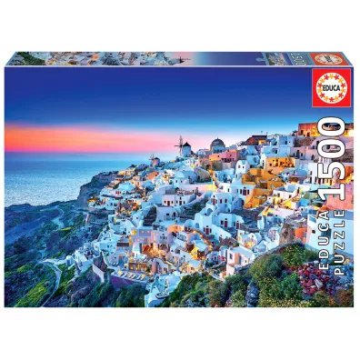 Puzzle 1500 el. Santorini, Grecja Educa