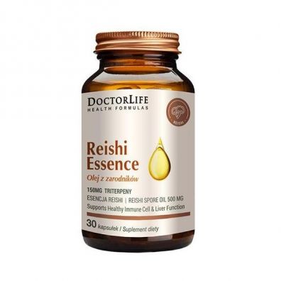 Doctor Life Reishi Essence olej z zarodnikw suplement diety 30 kaps.